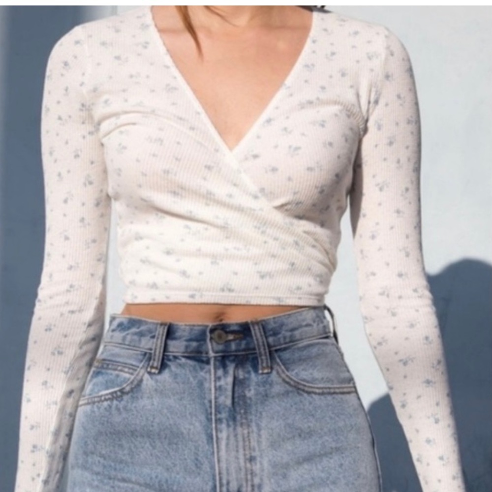 Brandy Melville Coco wrap top
